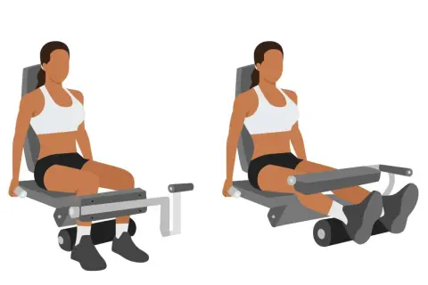 Femme effectuant un leg curl, exercice pour renforcer les ischio-jambiers.